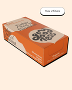 Single box of My Goodness Fudgy Choc n' Hazelnut bars, 15 bars per box